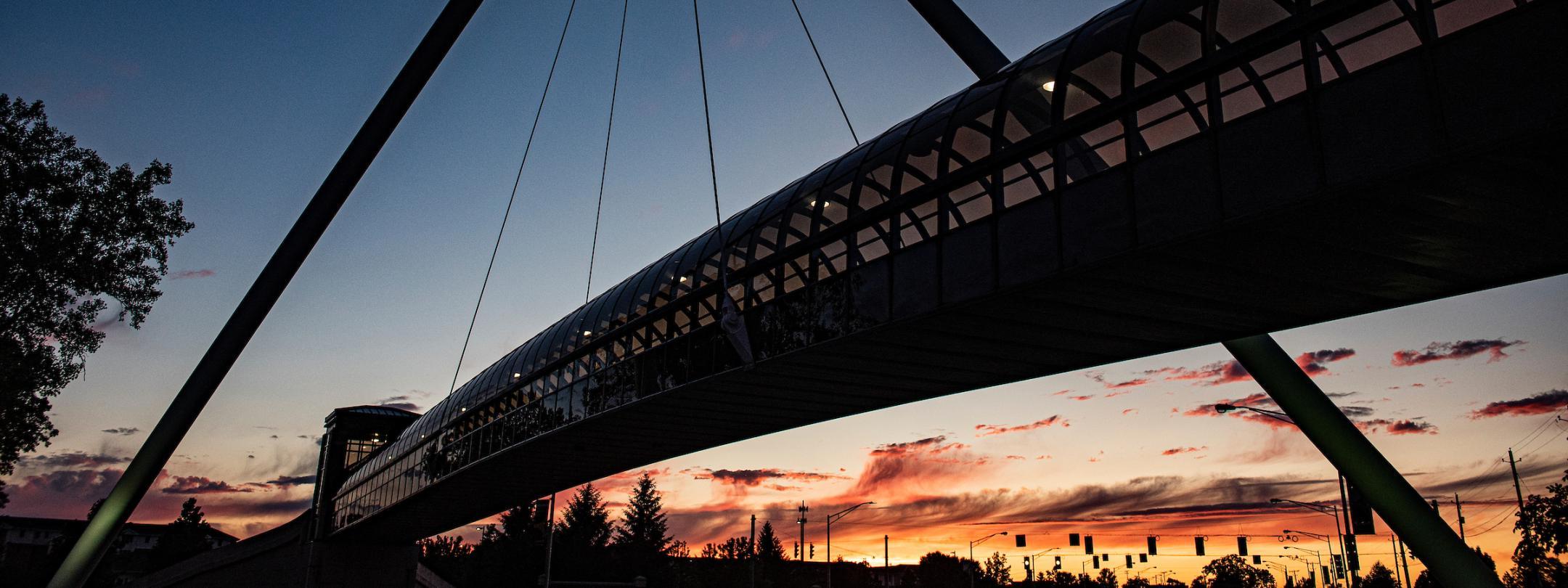 Bridge at sunset